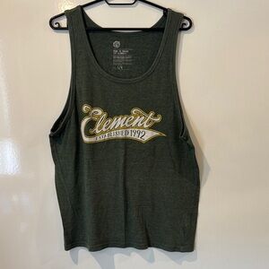 Element Green Sleeveless Tank Top